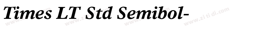 Times LT Std Semibol字体转换